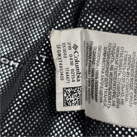Columbia Jacket Women Small Black Powder Lite Insulated Lightweight Omni Heat - Picture 12 of 14